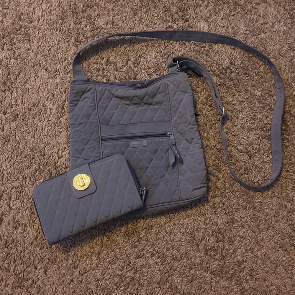 Vera Bradley Crossbody Purse and Matching Wallet